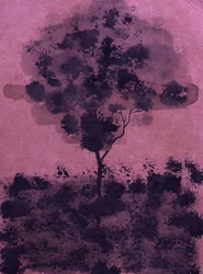 Albero a inchiostro viola