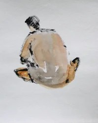 Figura nuda seduta