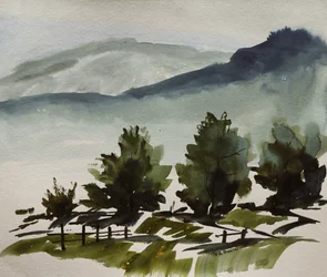 Paesaggio sereno delle Green Mountains