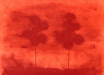 Calde silhouette rosse