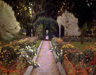 Giardini di Aranjuez (Il pergolato) 1907, dipinto