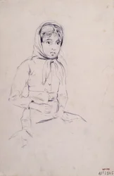 Ragazza seduta