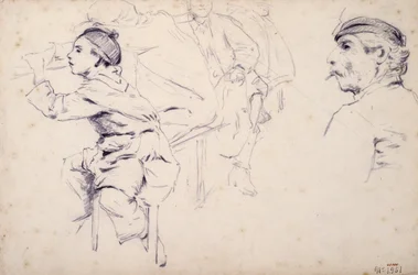 Studio di bambini e figure di uomini