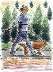Passeggiando il cane, 2009