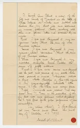 Ultimo testamento di Sarah Ann Blunt Crozley, ottobre 1898