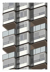 Lambeth Towers_Sepia, 2015 (stampa giclée grafica)