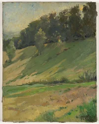 Vista da Llandrindod Wells: Il collegamento superiore, 1900 circa (dipinto)