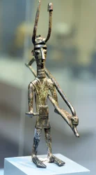 Figurina di bronzo di un guerriero, c.1800-1200 a.C.