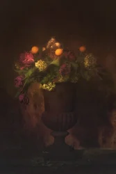 Opulenta natura morta floreale