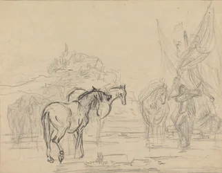 Cartone per "Gulliver che lascia la terra degli Houyhnhms"