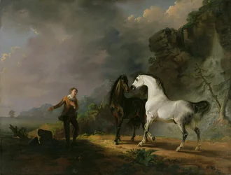 Gulliver si rivolge agli Houyhnhnm, 1769