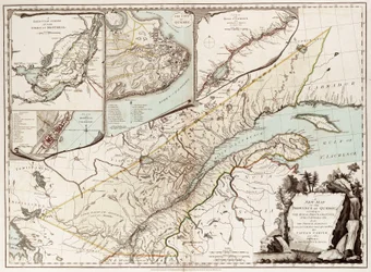 Mappa del Quebec, Canada