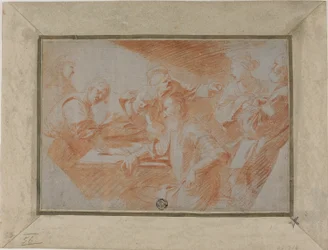 Gruppo di figure intorno alla tavola