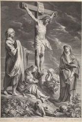 Cristo sulla croce, con Maria e Giovanni