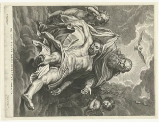 Santissima Trinità e angeli con strumenti della passione