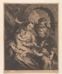 Sacra Famiglia con un cardellino