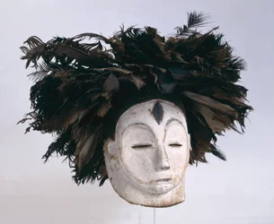 Maschera di iniziazione Fang, dal Gabon