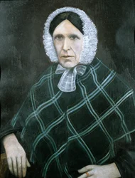 Ritratto su latta da Rhyd-y-Car o Colliers Row, metà-fine del XIX secolo (dipinto a olio)