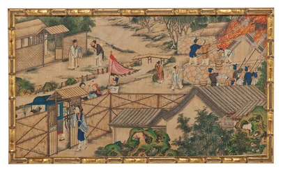 Una delle ventiquattro scene del Sogno della camera rossa