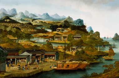 Produzione di tè in Cina, Guangzhou, Cina