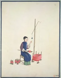 Tessitura della seta, c.1800