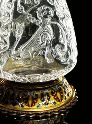 Brocca fatimide, Egitto, 975-1025, montata da Jean-Valentin Morel, Sevres
