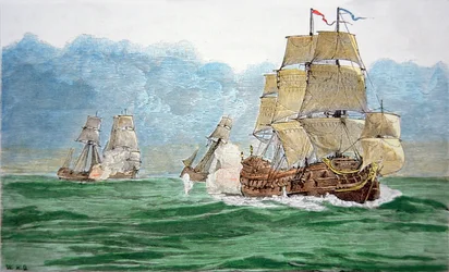 Avery che insegue la nave del Gran Mogol