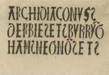Chiesa di Barton under Needwood - iscrizioni: facsimile a inchiostro