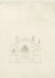 Burton-upon-Trent - Chiesa della Santissima Trinità: disegno, nd [?1820s]