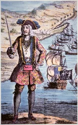 Capitano Bartholomew Roberts, inciso da James Basire