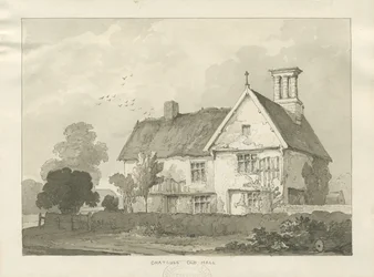 Chatcull Old Hall: disegno a penna e lavaggio