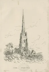 Chiesa di Clifton Campville: litografia, nd [?c 1870]