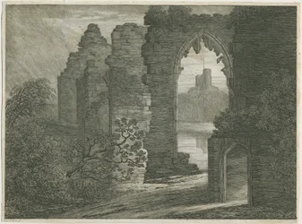 Castello di Dudley - Il Mastio (incisione)