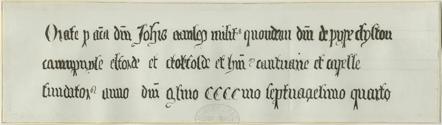 Chiesa di Elford: Tomba di Sir John Stanley