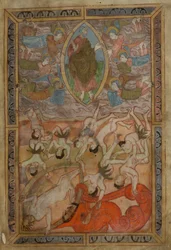 Genesi, Vecchio Esateuco Inglese, Cotton MS Claudius B IV f.2r, c.1025-1200