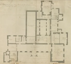 Interno di Beaudesert Hall e Parco