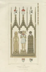 Interno della Chiesa di Okeover - Monumento a Humphrey Oker