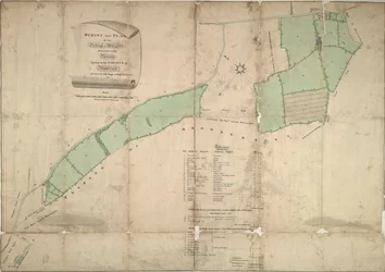 Mappa di Willesden, Londra (litografia)