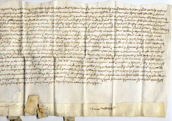 Atti medievali (inchiostro su carta)