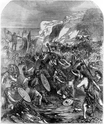 Lo sbarco di Giulio Cesare (100-44 a.C.) nel 55 a.C.