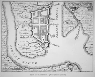 Città e porto di Charles Town (Charleston), Carolina del Sud