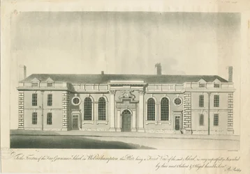 Wolverhampton - Scuola di grammatica: incisione, nd [1797]