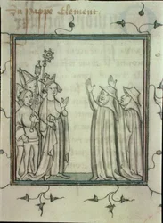 Carlo V (1338-80) il Saggio che promulga un decreto sulla successione davanti al Parlamento di Parigi