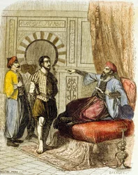 Miguel Cervantes davanti ad Azan Baja
