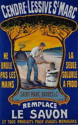 Poster per il detersivo Saint-Marc Barres