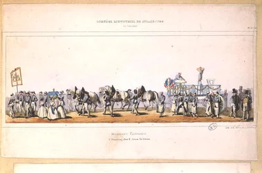Processione dei Mugnai a Strasburgo, 25 giugno 1840