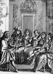 Rappresentazione di una scena della commedia 