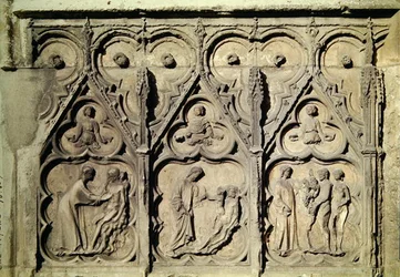 La storia di Adamo ed Eva, dal portale nord della facciata principale