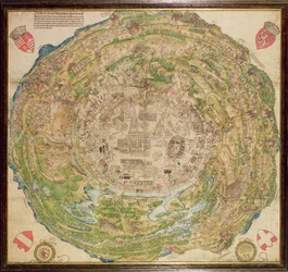 Mappa circolare di Vienna durante l