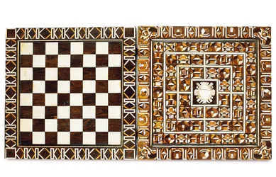 Scatola da gioco intarsiata della Germania meridionale, da Augusta o Norimberga, fine XVI-inizio XVII secolo